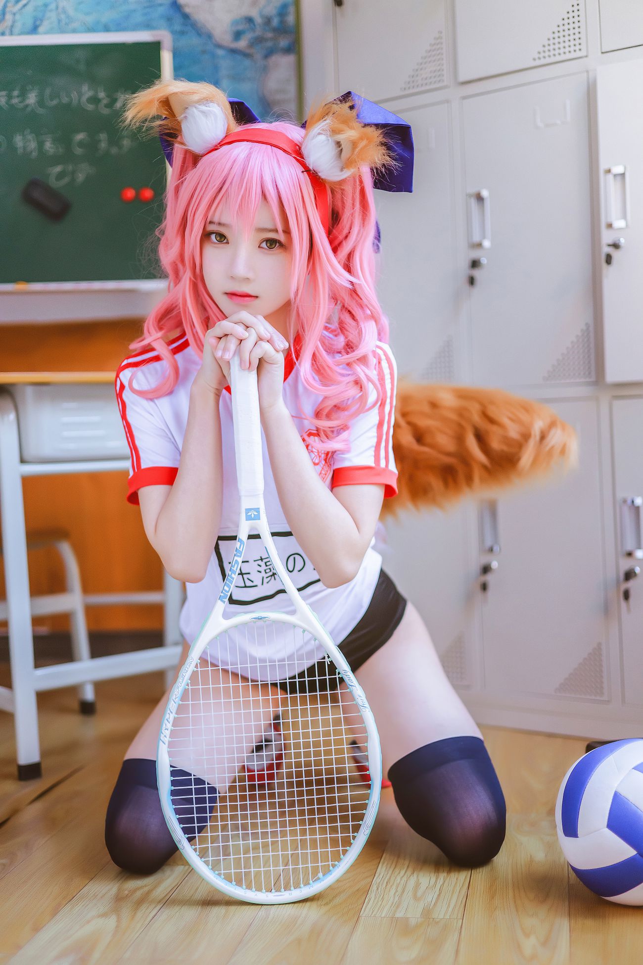 图片[5]-桜桃喵 玉藻前体操服-COS世界