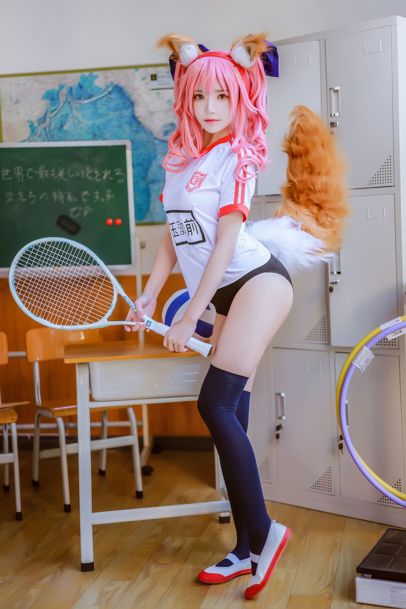 图片[2]-桜桃喵 玉藻前体操服-COS世界