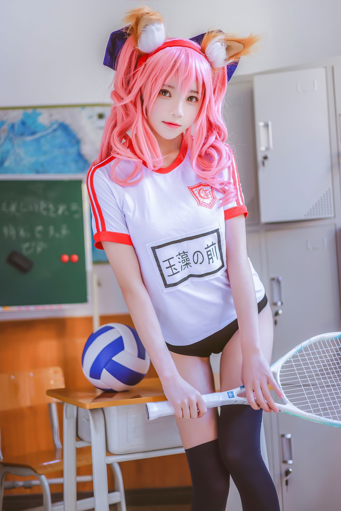 图片[3]-桜桃喵 玉藻前体操服-COS世界