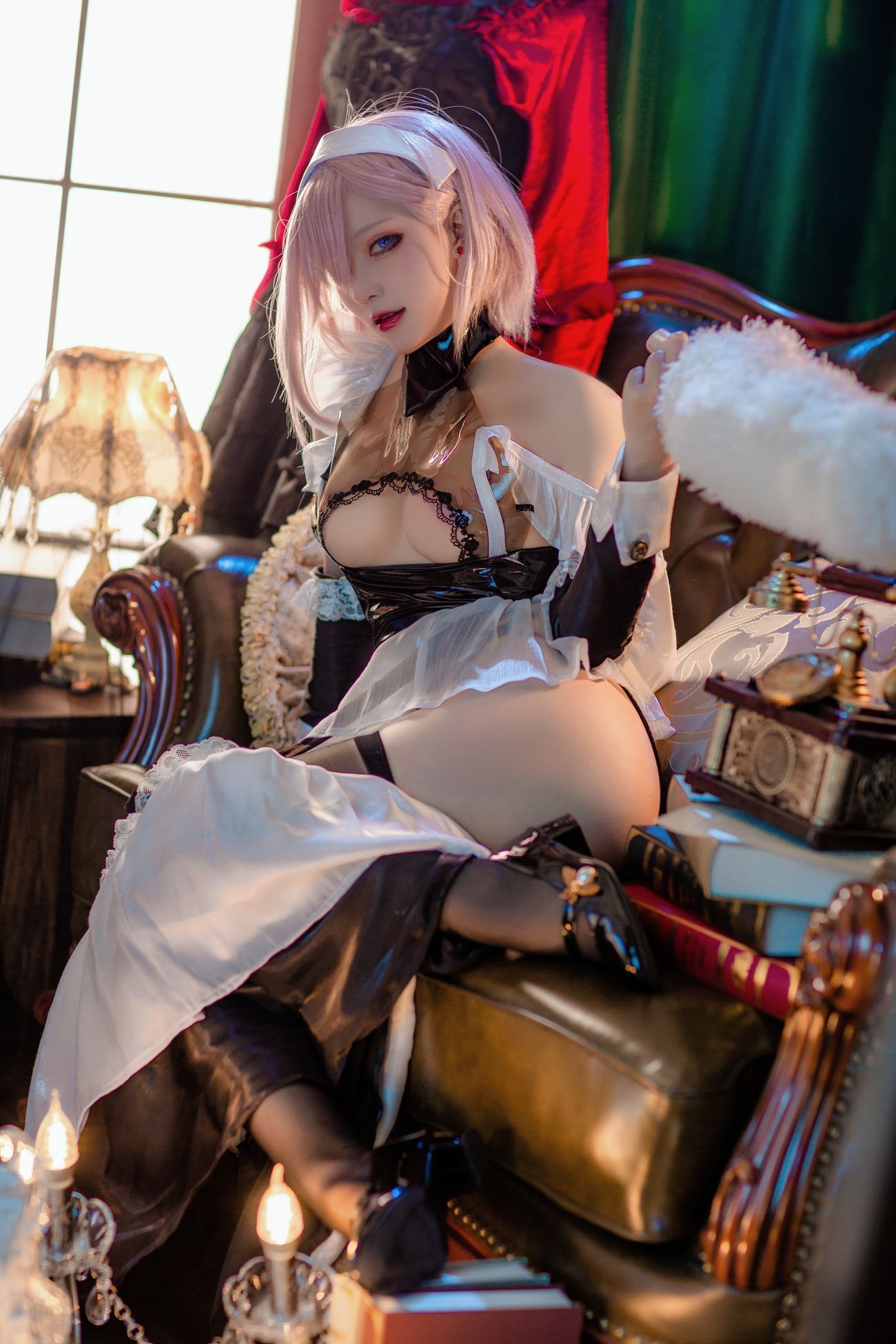 图片[2]-起司块wii写真 宫本武藏女仆-COS世界
