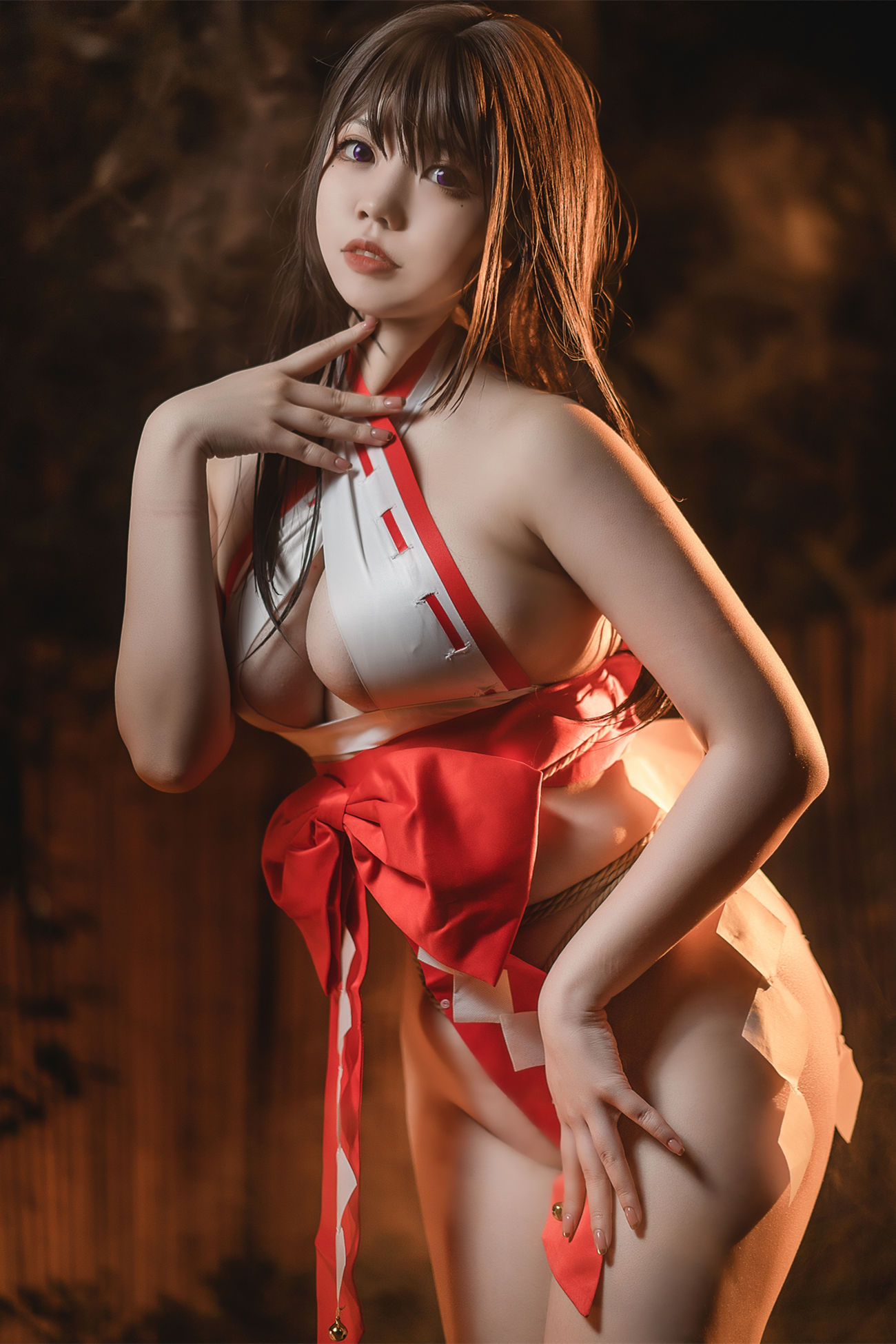 啊日日Ganlory 绳与巫女-COS世界