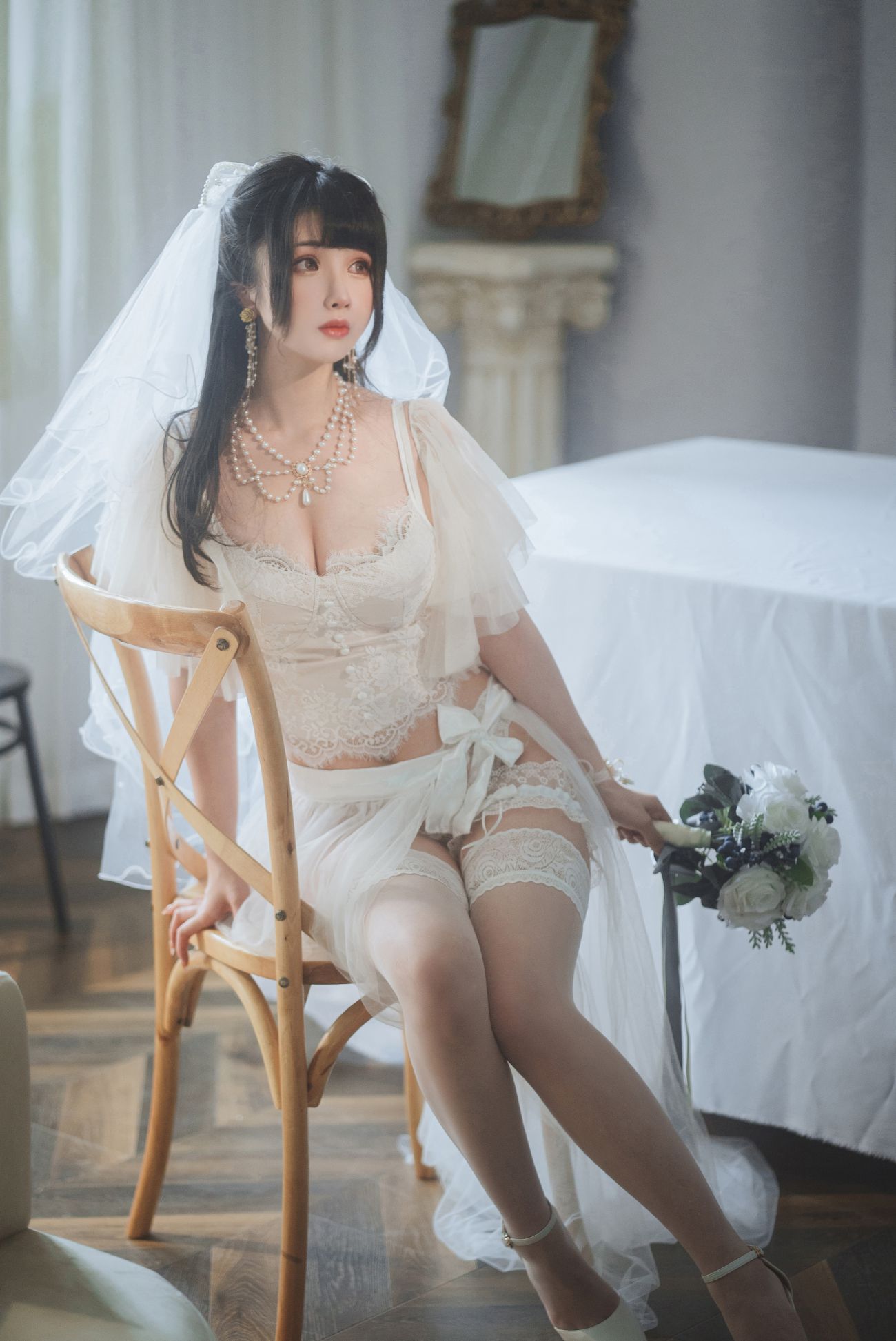 图片[3]-rioko凉凉子 透明婚纱-COS世界