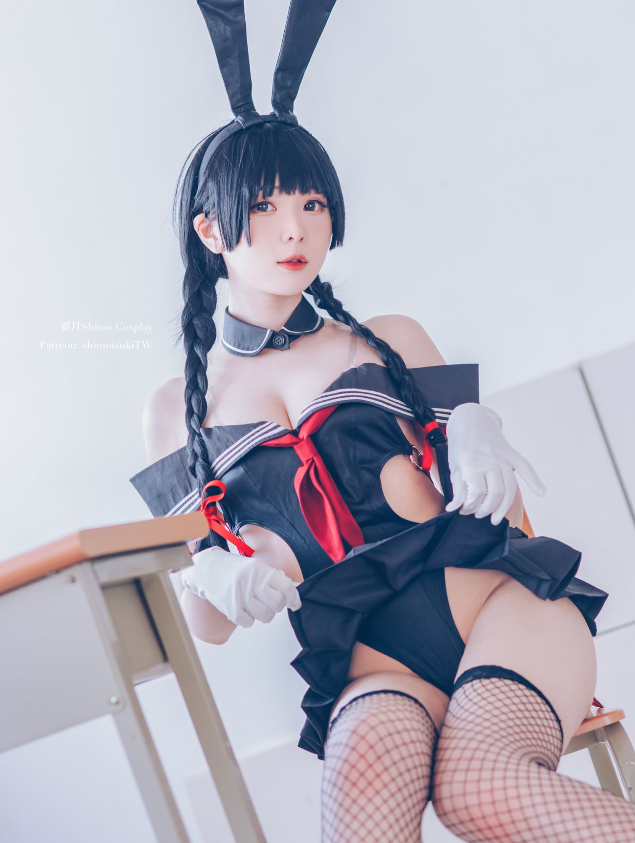 霜月shimo 卯月桃子水手服兔女郎-COS世界