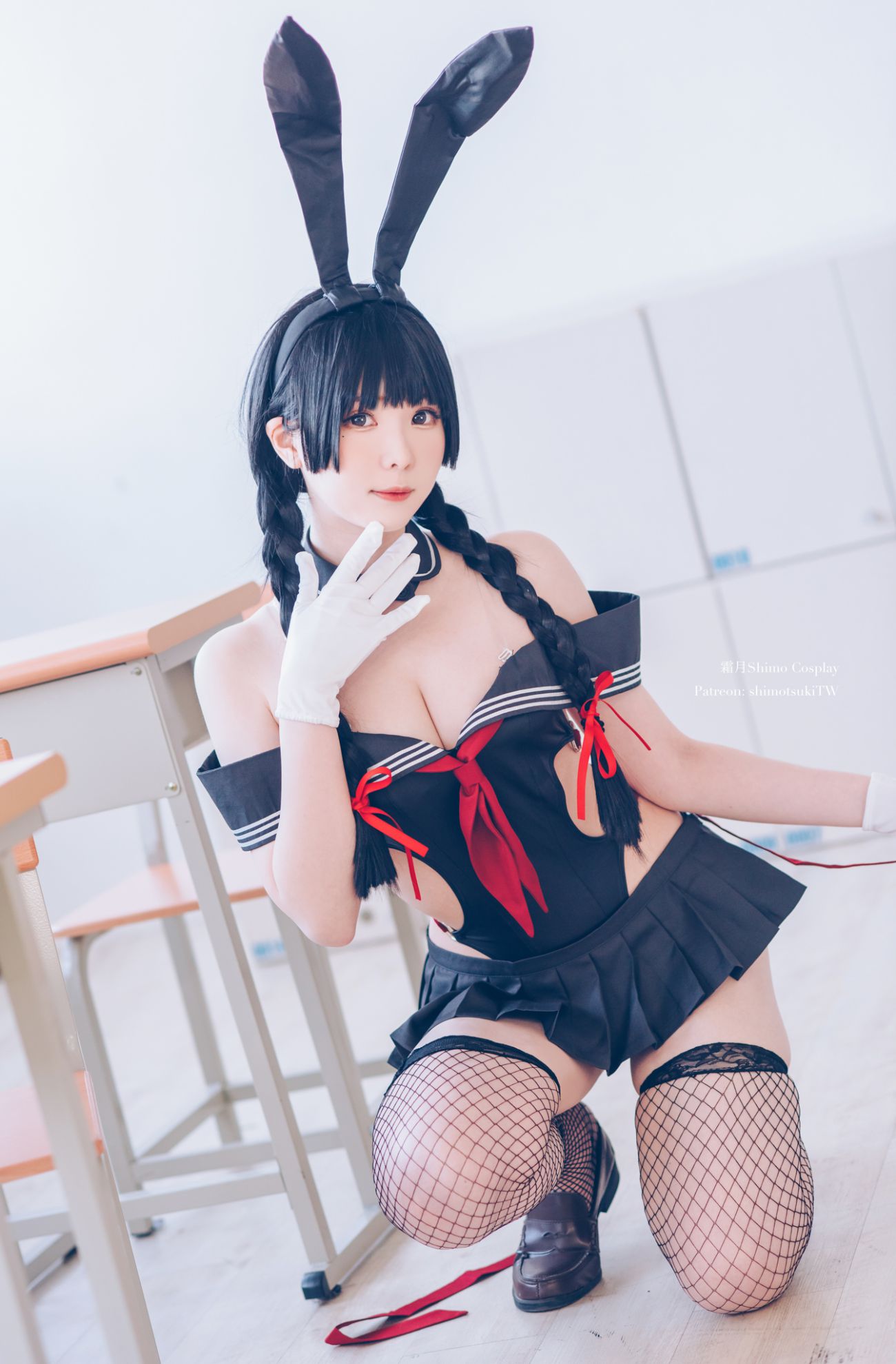 图片[2]-霜月shimo 卯月桃子水手服兔女郎-COS世界