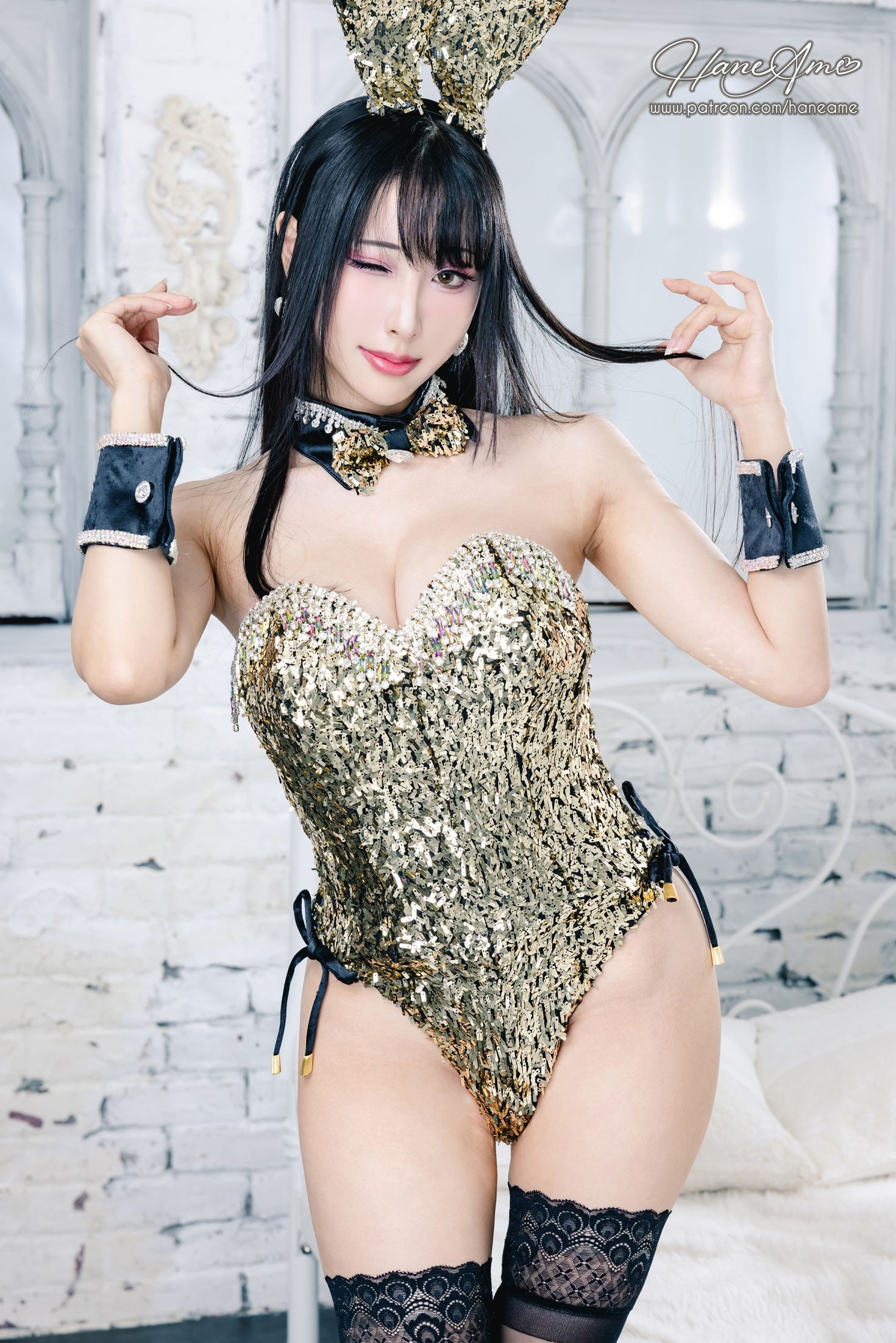 雨波写真 Dazzling Bunny 炫目兔女郎-COS世界