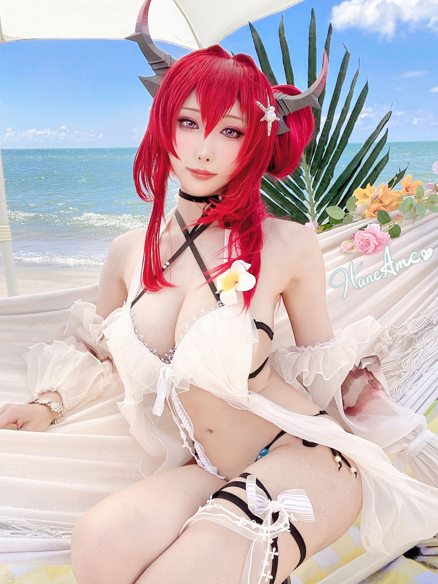 图片[5]-Hane Ame 雨波写真 Arknights Surtr 泳裝-COS世界