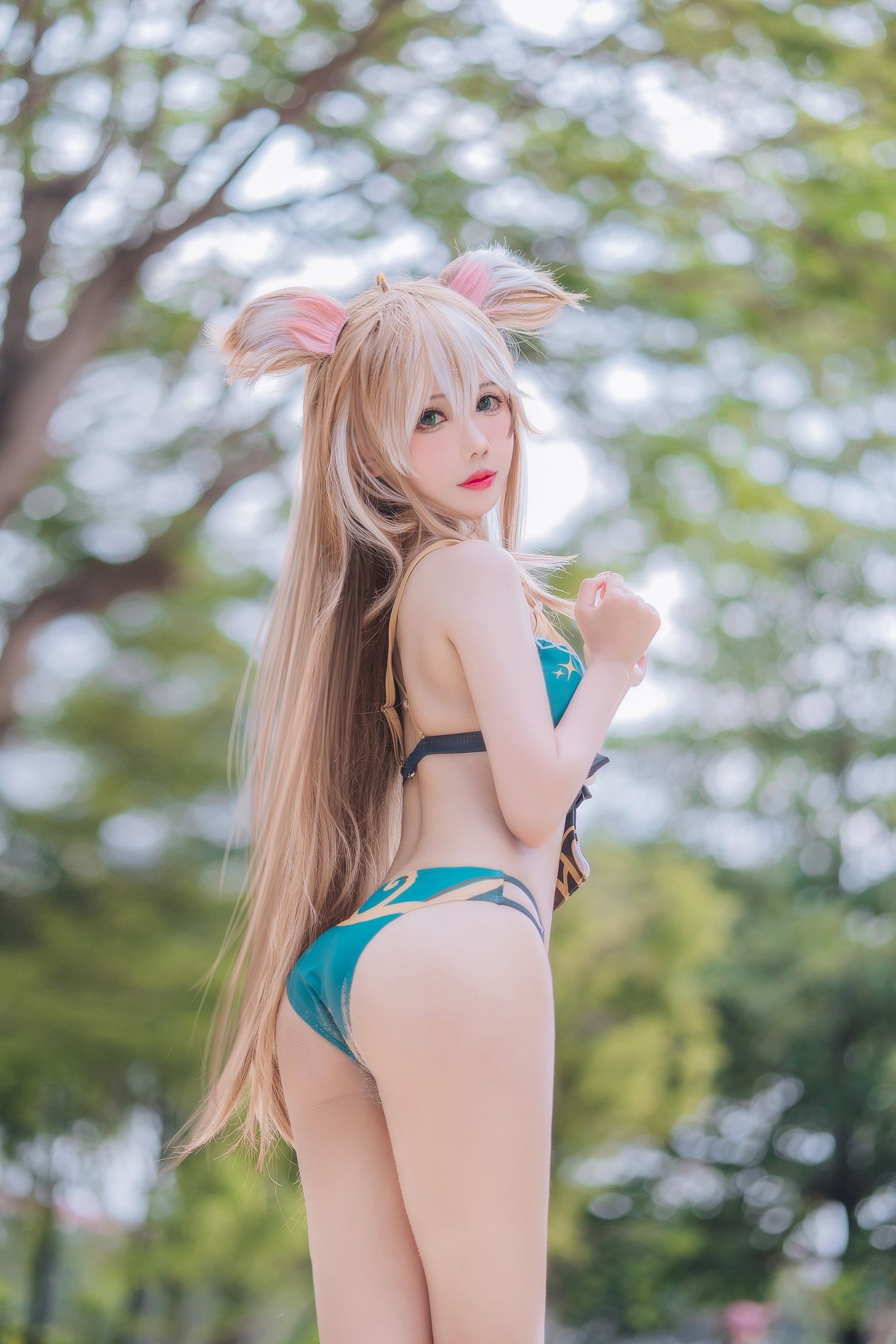 图片[2]-仙女月 泽月希娜小姐泳装-COS世界