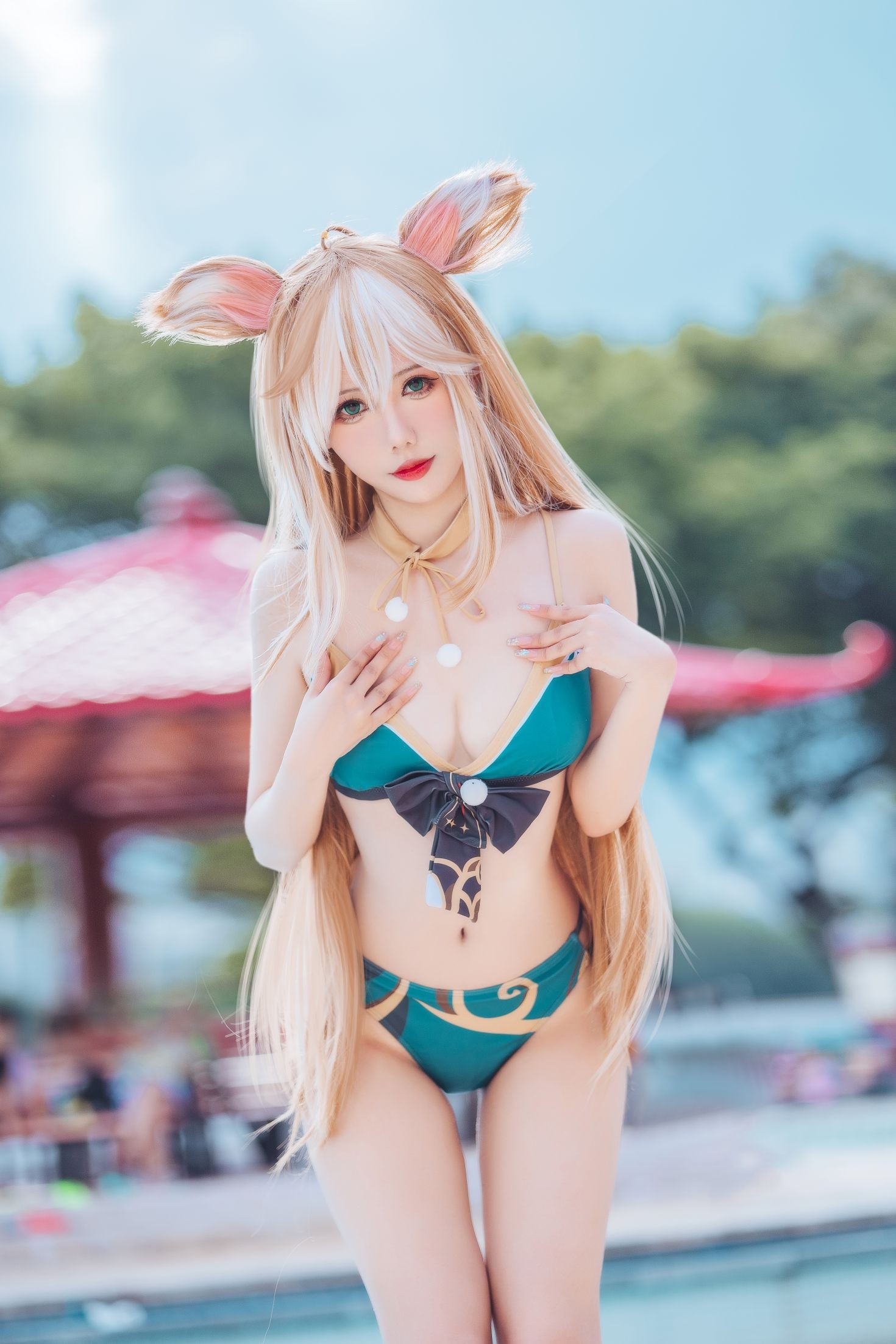 图片[4]-仙女月 泽月希娜小姐泳装-COS世界
