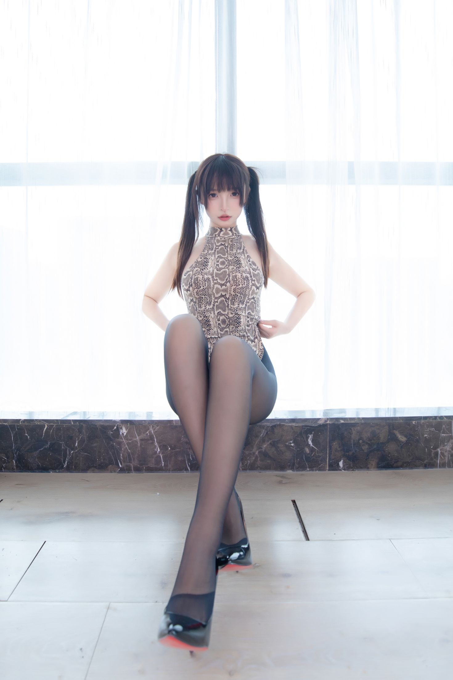 图片[3]-神楽板真冬 蟒纹旗袍-COS世界
