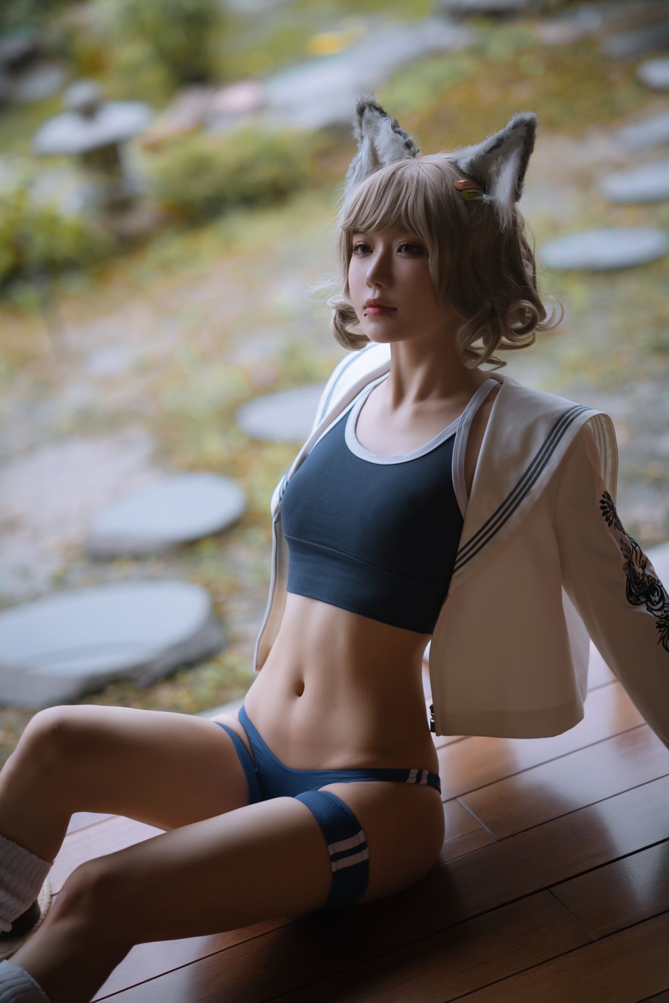 图片[3]-阿包也是兔娘 X型体操服-COS世界