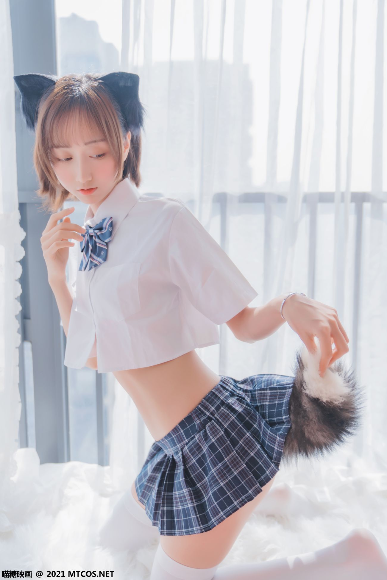 图片[2]-喵糖映画 VOL.436 猫儿少女-COS世界