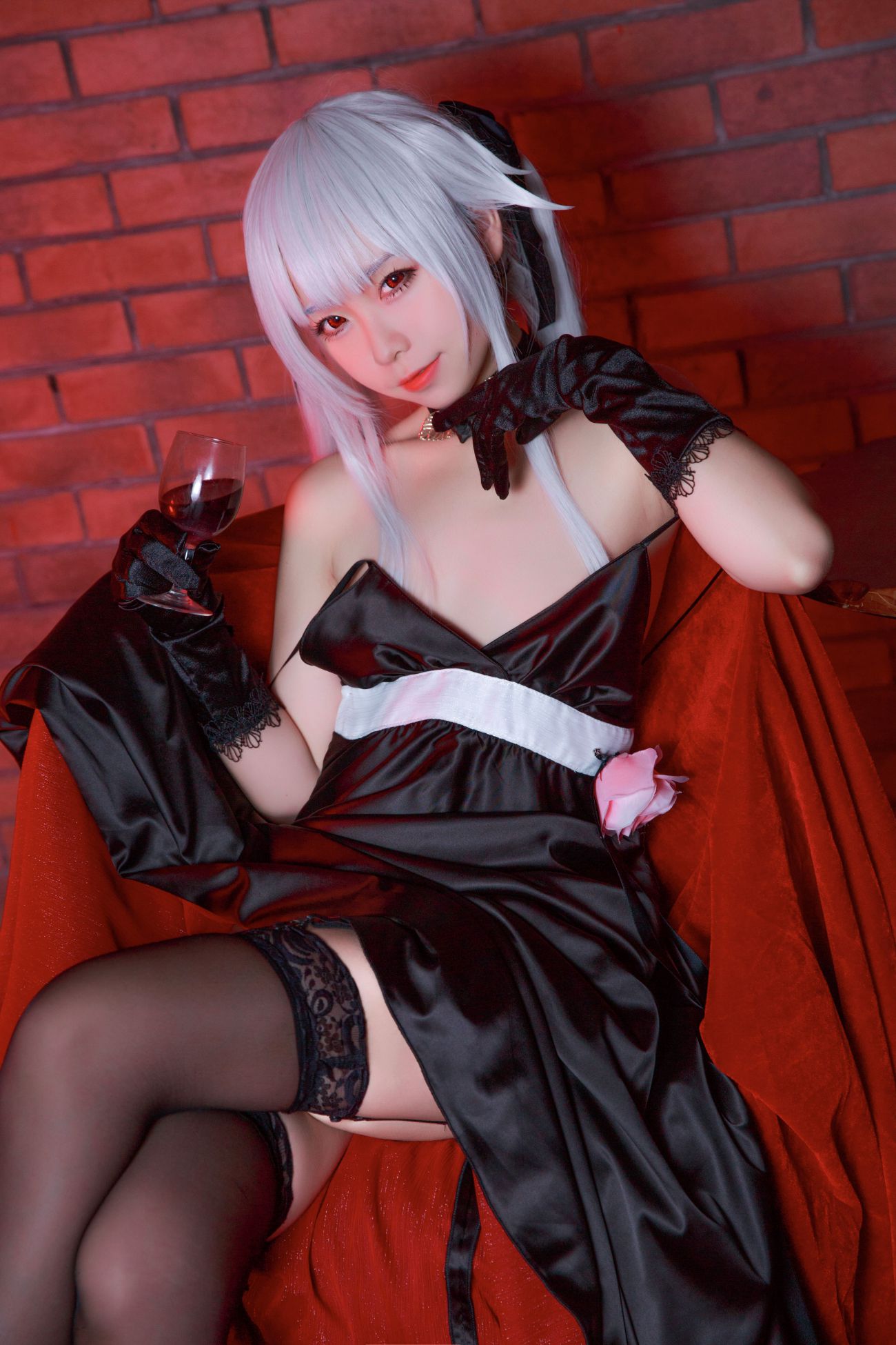 图片[4]-G44不会受伤 雾枝黑裙礼服-COS世界