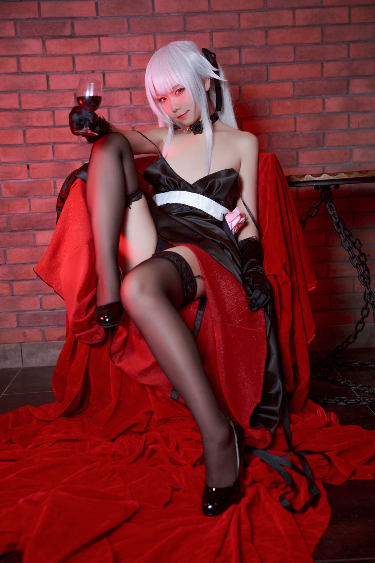 图片[2]-G44不会受伤 雾枝黑裙礼服-COS世界