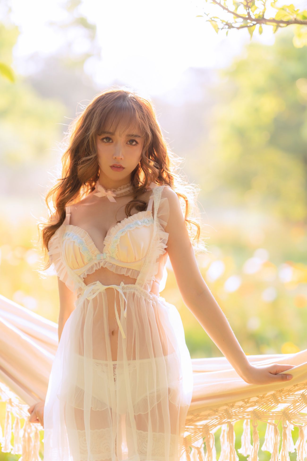 图片[4]-米线线sama写真 夏日限定吊床-COS世界