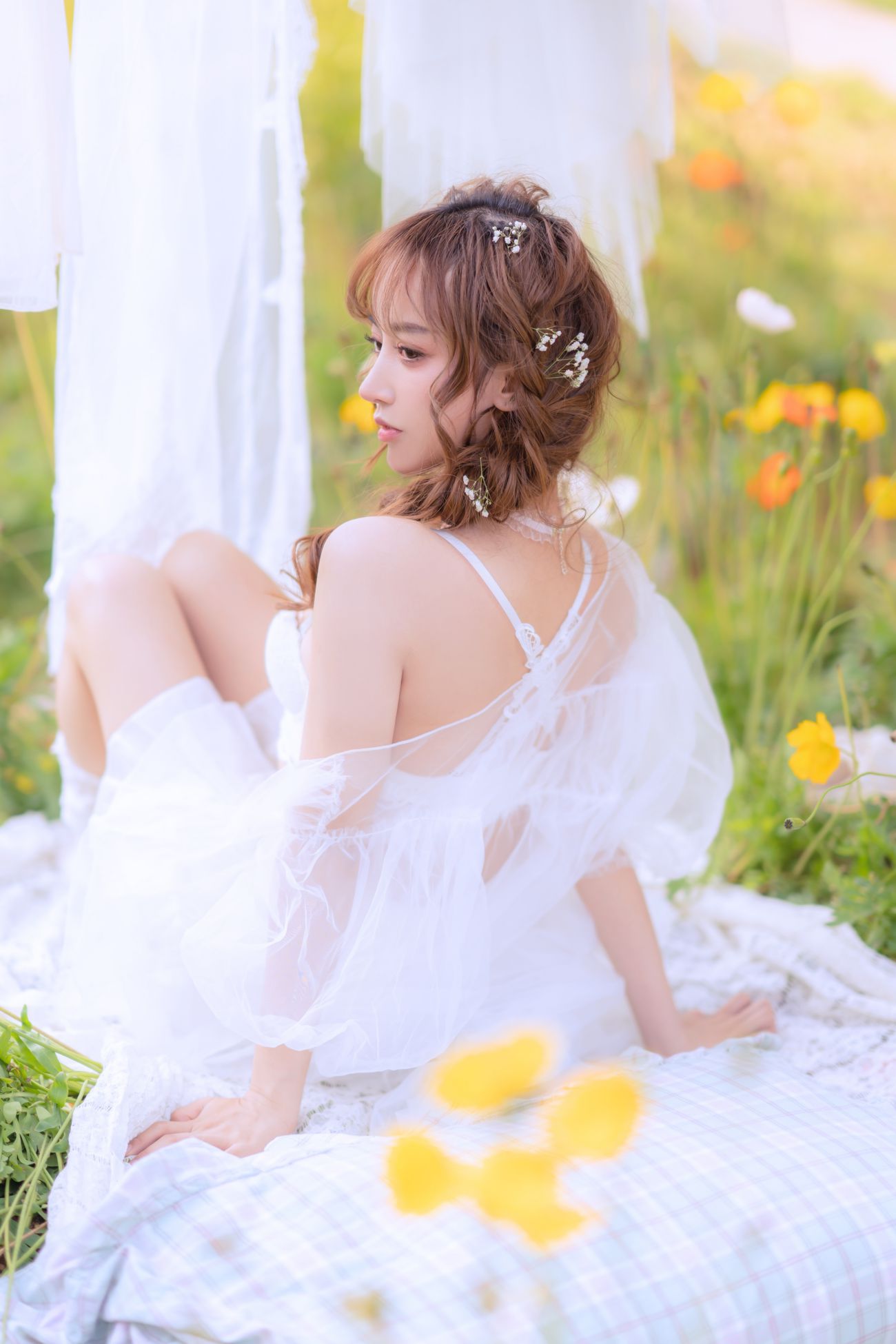 图片[4]-米线线sama写真 夏日限定晒衣服-COS世界
