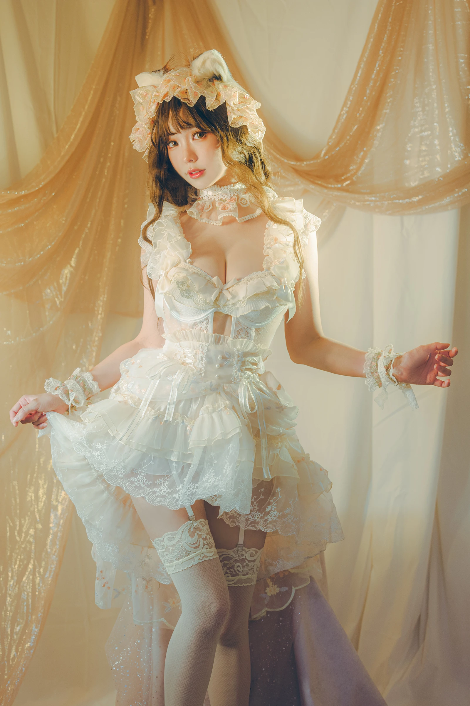 Ely_eee(ElyEE子) Red panda~Lingerie 小熊貓古典蕾絲-COS世界