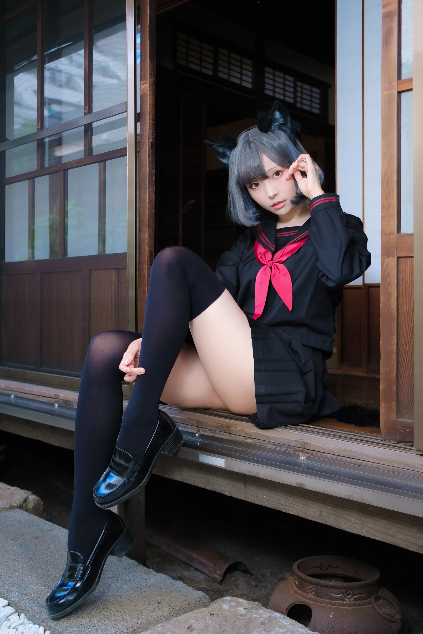 图片[3]-Ely_eee(ElyEE子) Veranda Black Cat緣廊黑貓-COS世界