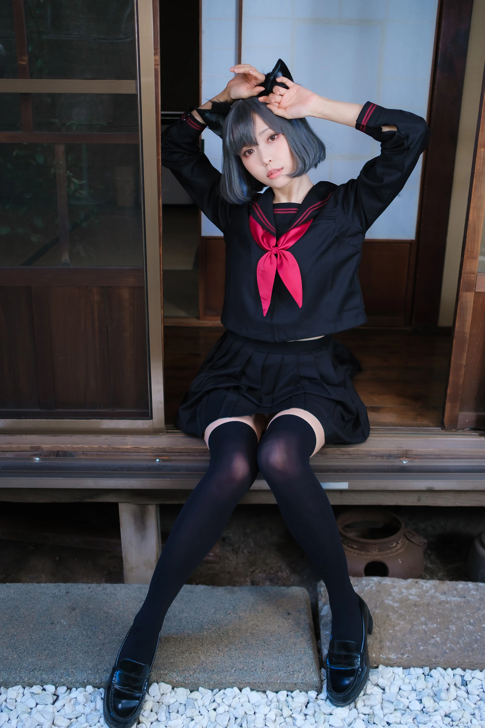 图片[4]-Ely_eee(ElyEE子) Veranda Black Cat緣廊黑貓-COS世界