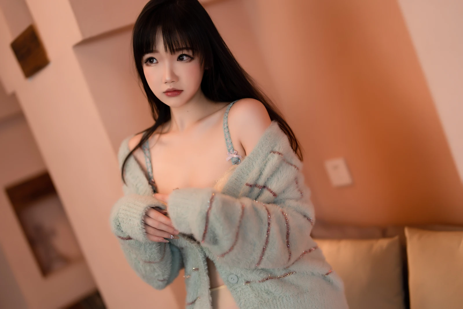 图片[2]-动漫博主雪晴Astra 静谧薄荷绿-COS世界