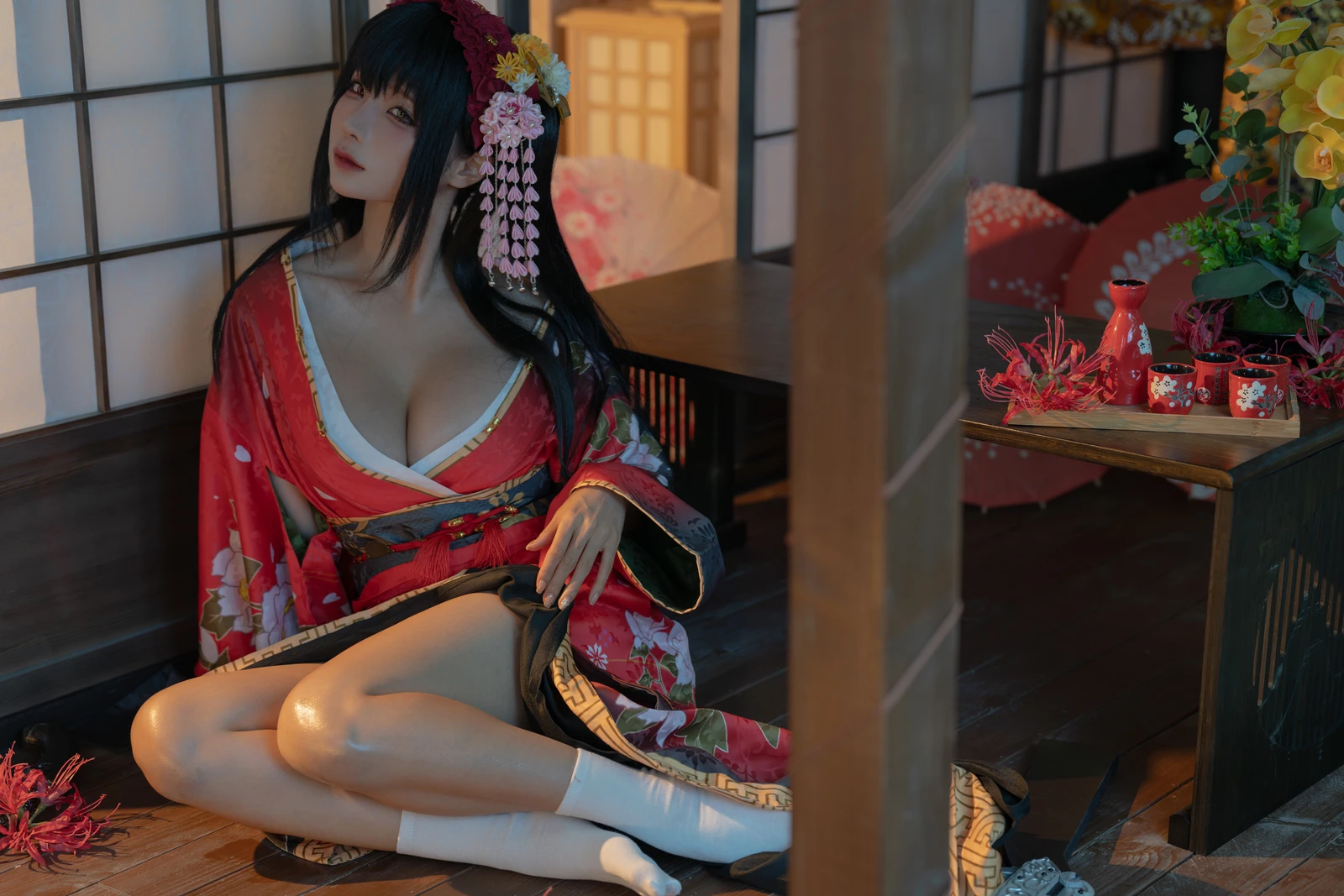 图片[3]-动漫博主蠢沫沫 狂三和服-COS世界