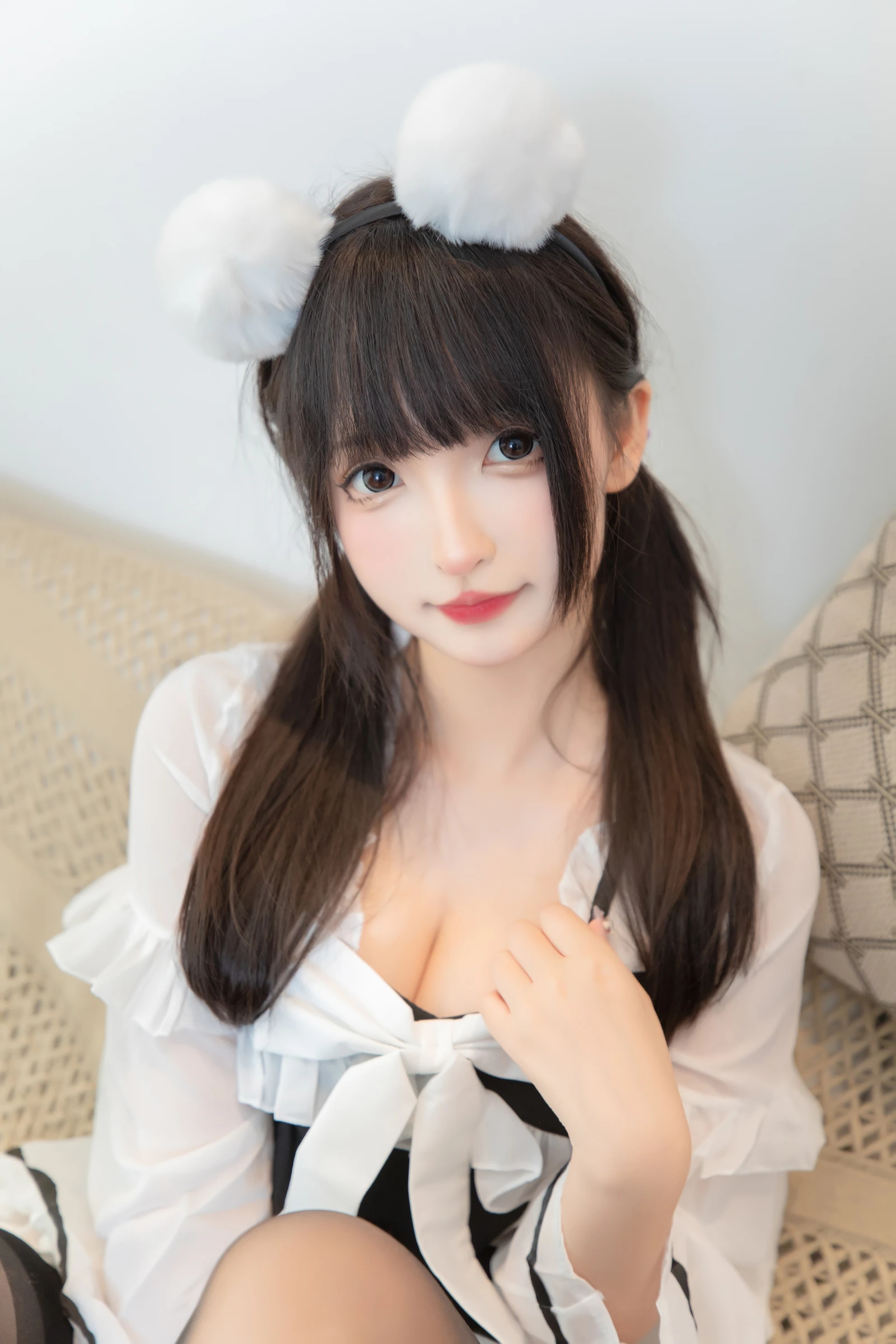 图片[4]-萝莉神楽板真冬之熊猫女仆-COS世界