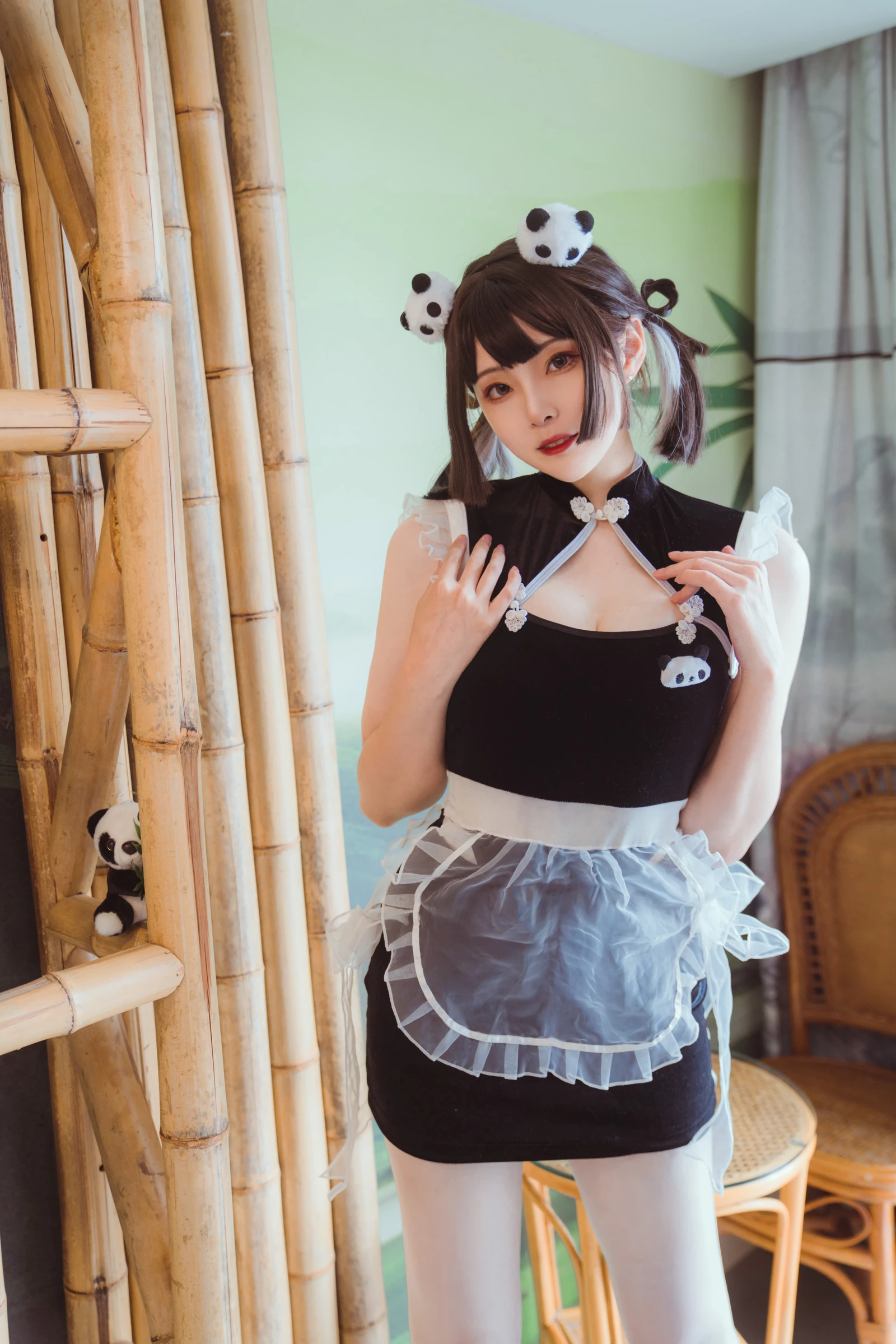 Natsuko夏夏子 熊猫女仆-COS世界