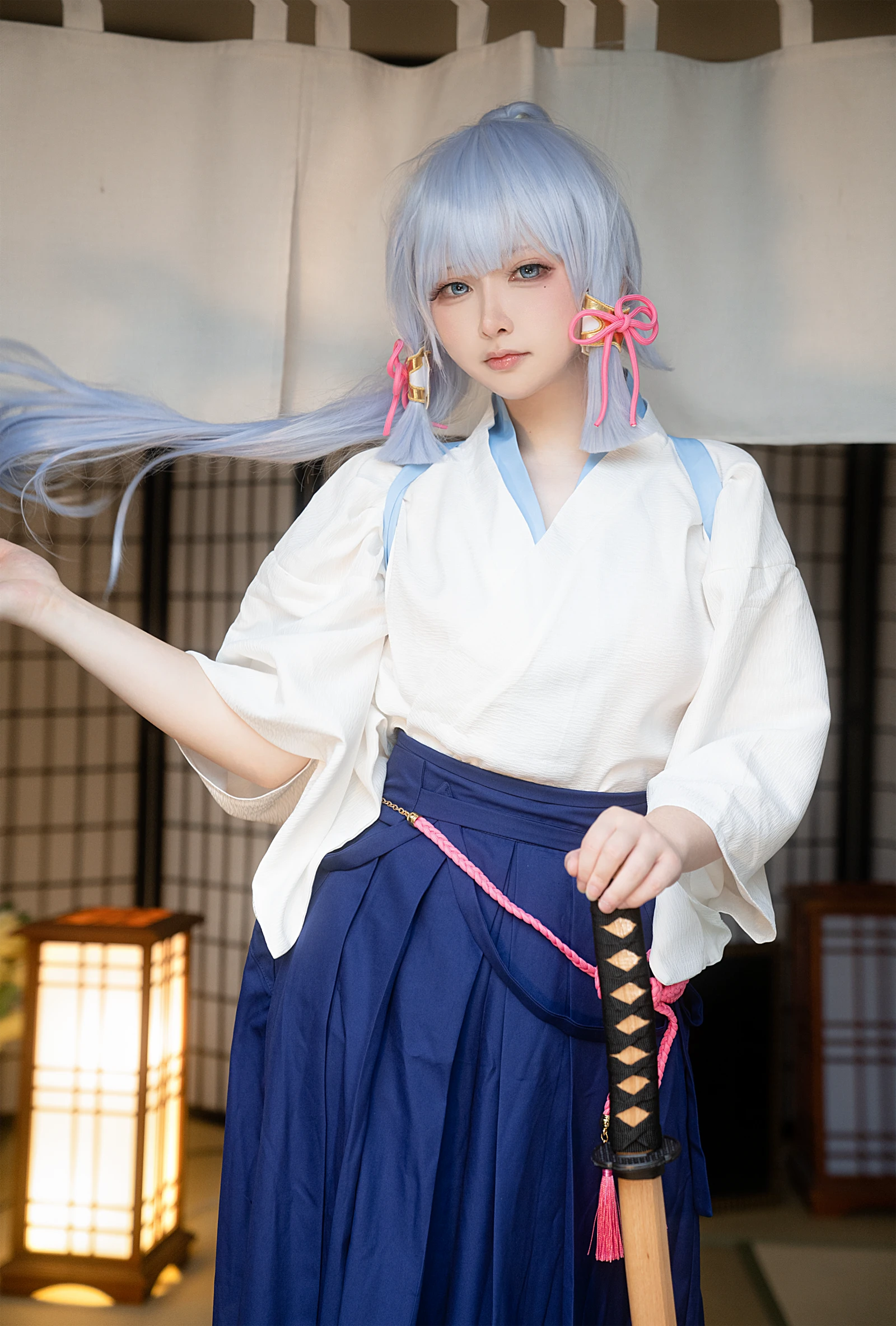 图片[3]-樱梨梨 绫华剑道服-COS世界