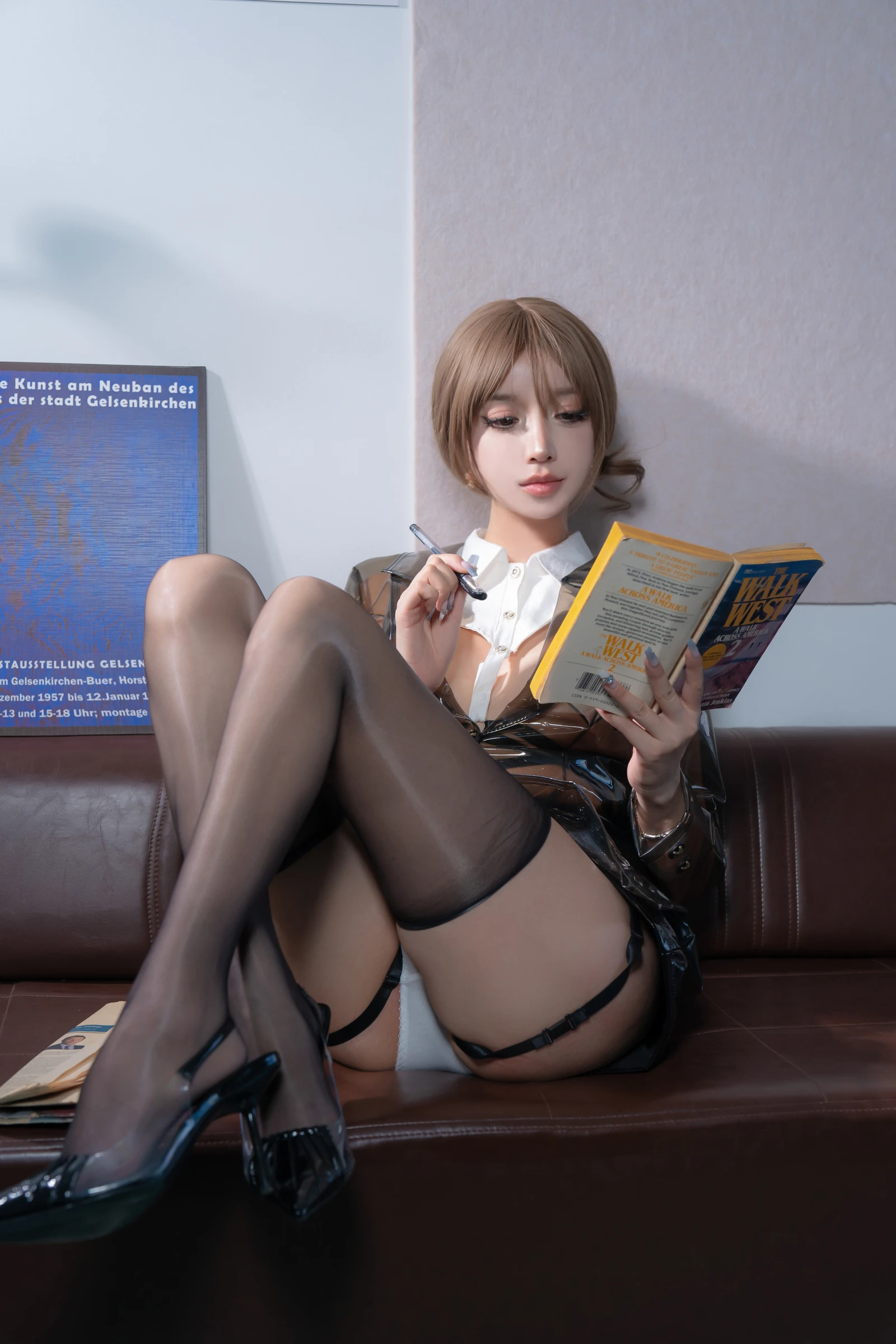 图片[4]-斗鱼米线线sama写真 AI女教师-COS世界