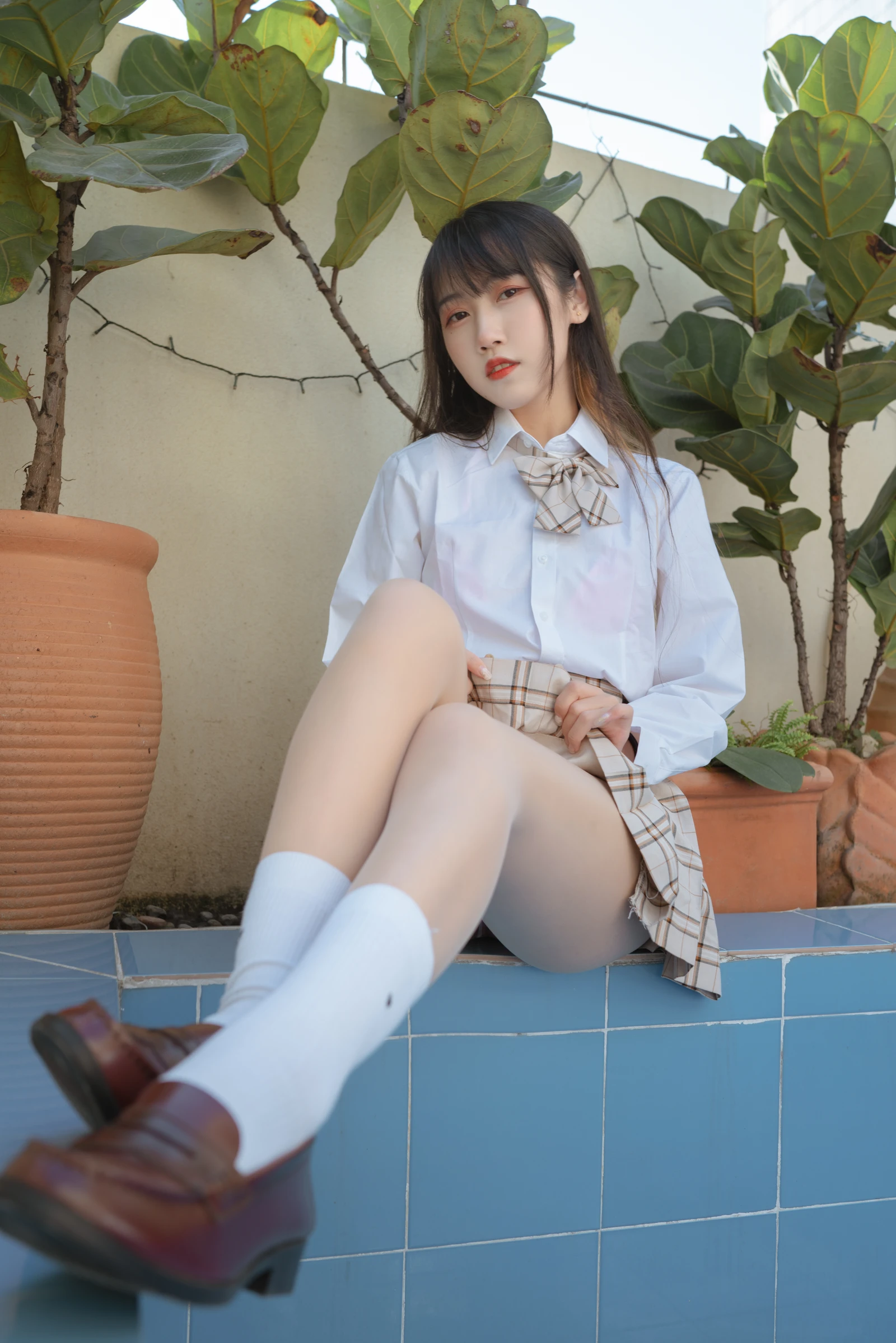图片[3]-微博人气Coser不呆猫绳艺 JK制服-COS世界