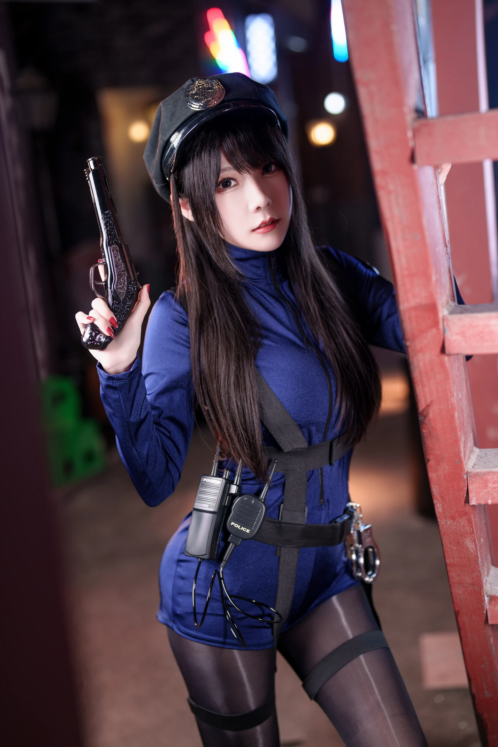 图片[3]-香草喵露露写真十一月舰长 女警-COS世界