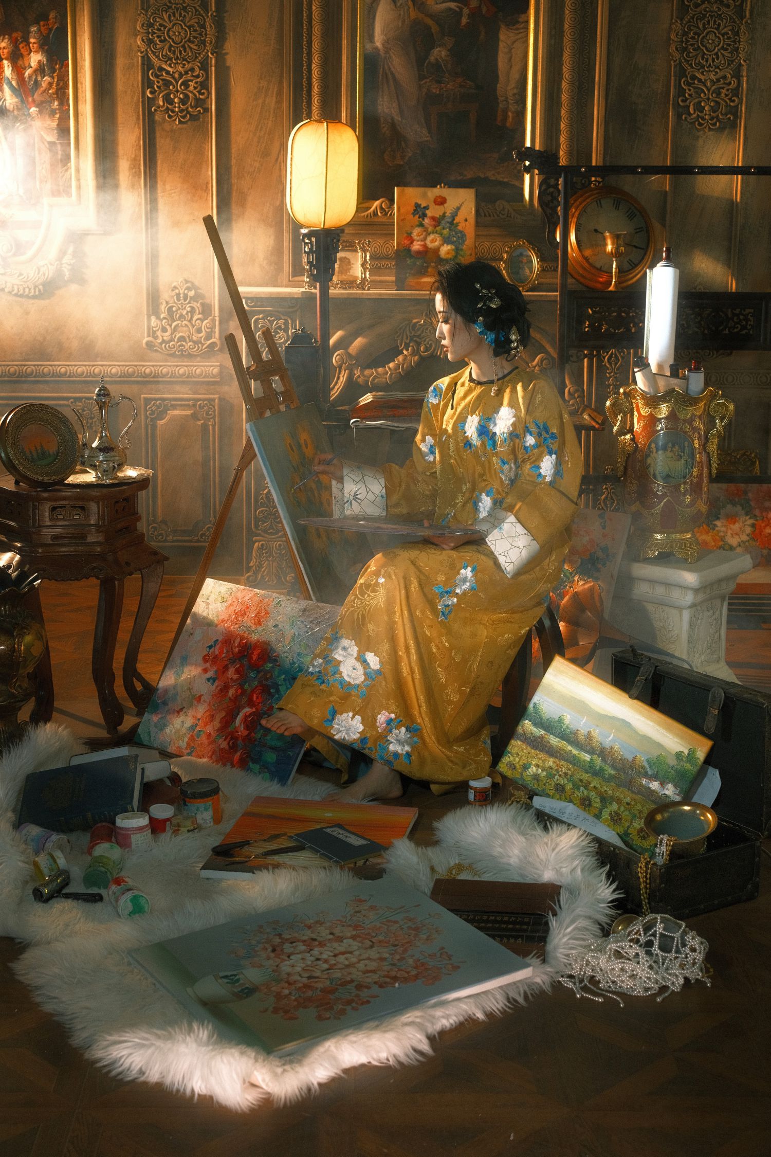 图片[3]-西方画展上的东方女人-COS世界
