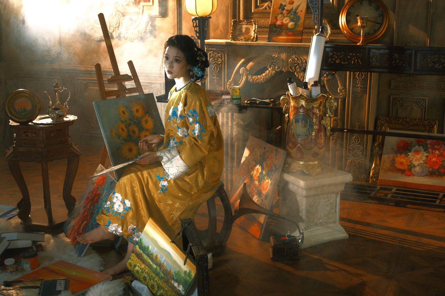 图片[4]-西方画展上的东方女人-COS世界